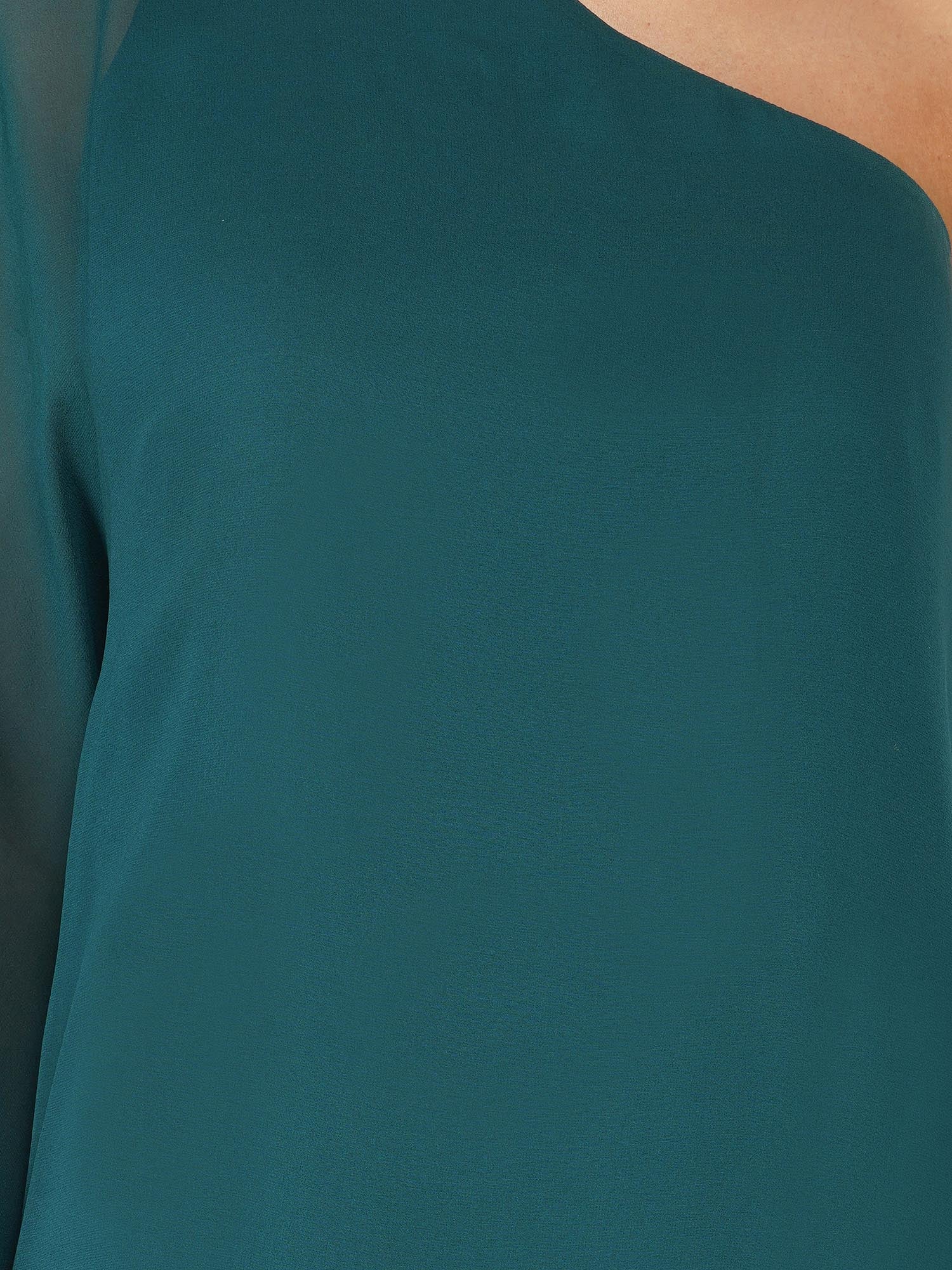 Attic Salt One Shoulder Green Dress