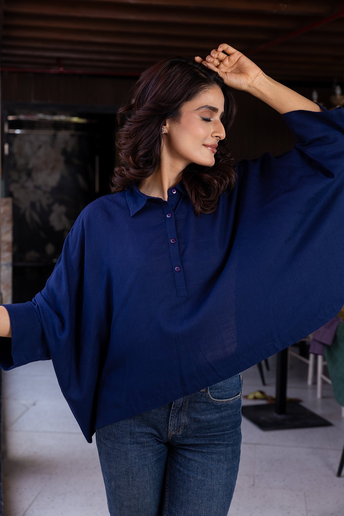 Easy Bezy Navy Top