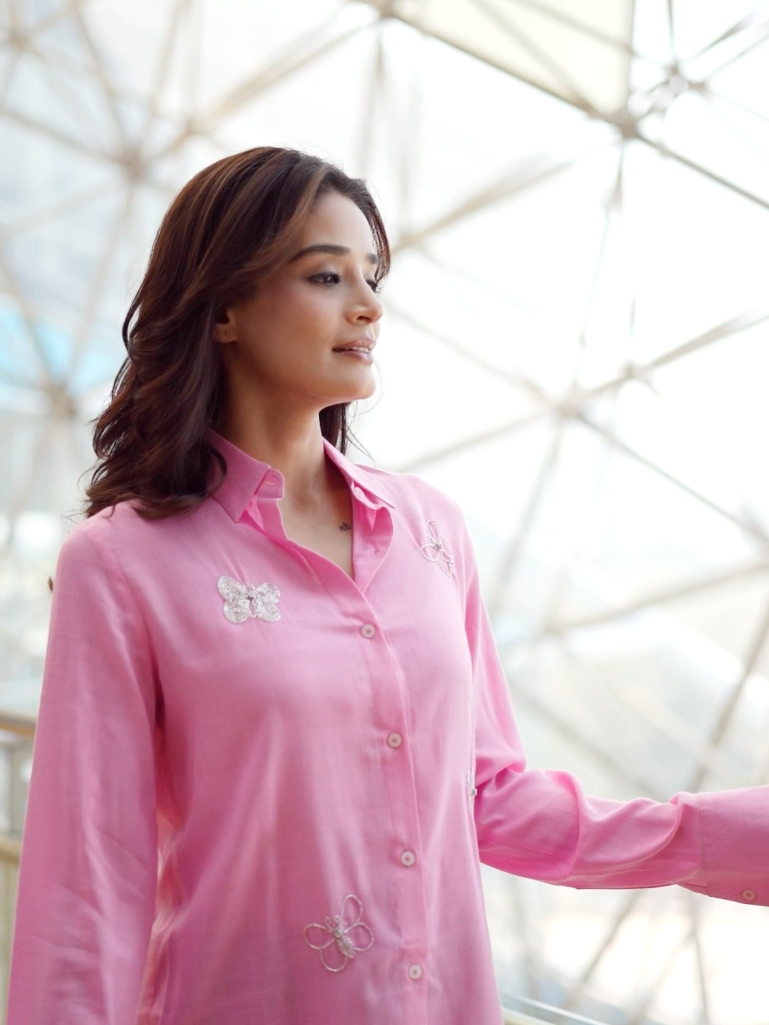 Winged Wonders Pink Shirt