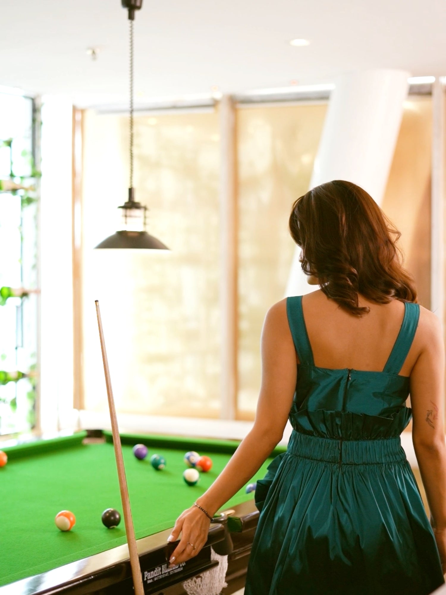 Drmatic Teal Taffeta Dress