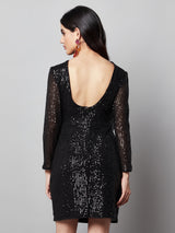 Straight Fire Black On Black Dress