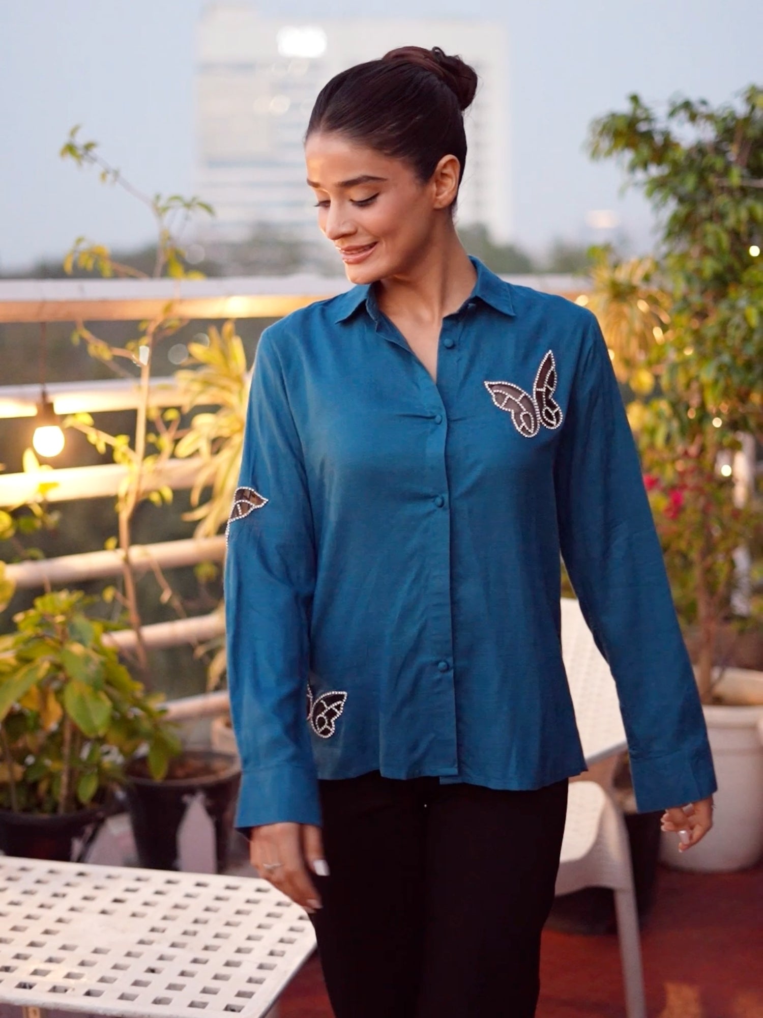Butterfly Majesty Teal Shirt