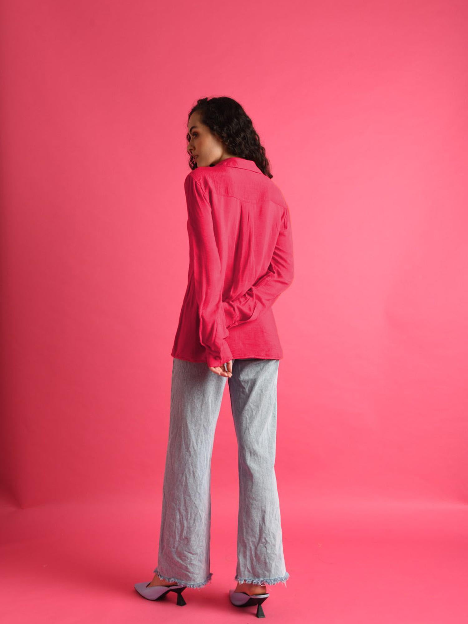 Deluxe Fuschia Pink Shirt