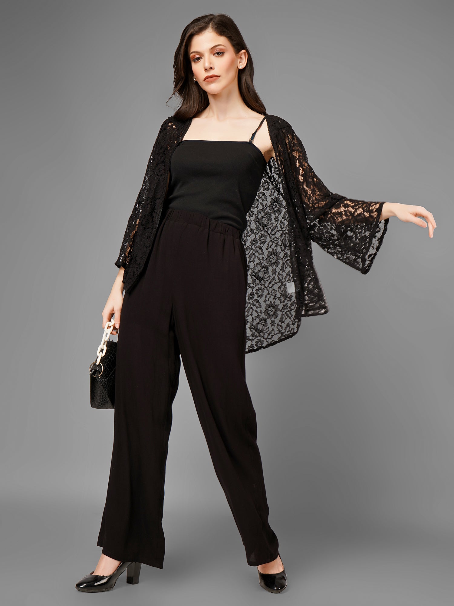 Regular Fit Black Pants