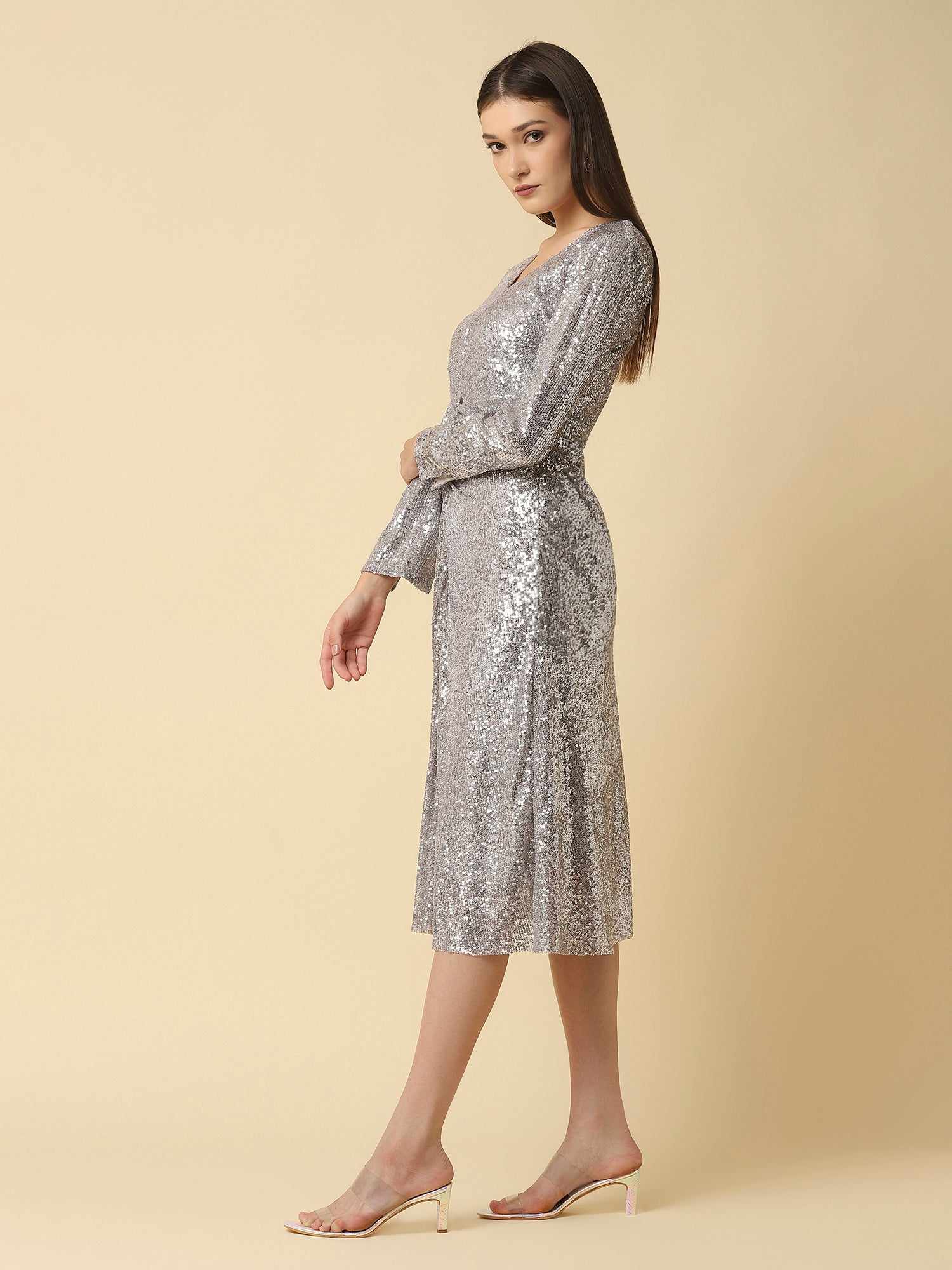 pretty please midi dress  