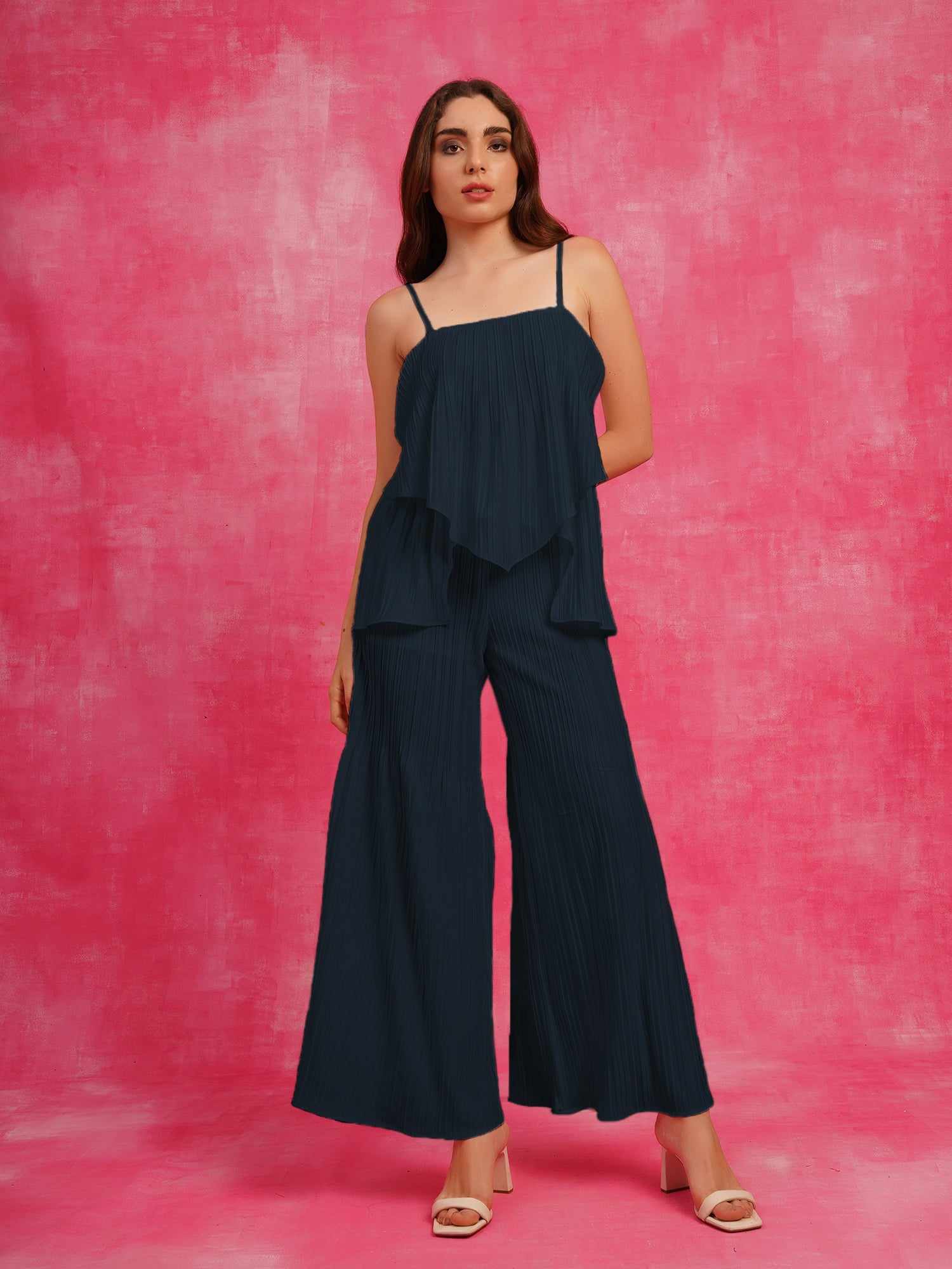 so stylish navy jumpsuit