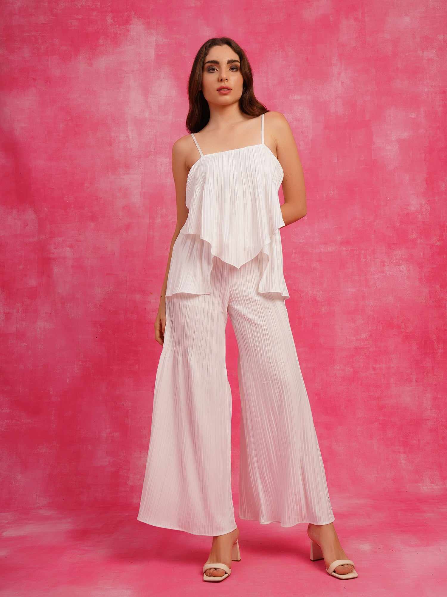 so stylish white jumpsuit