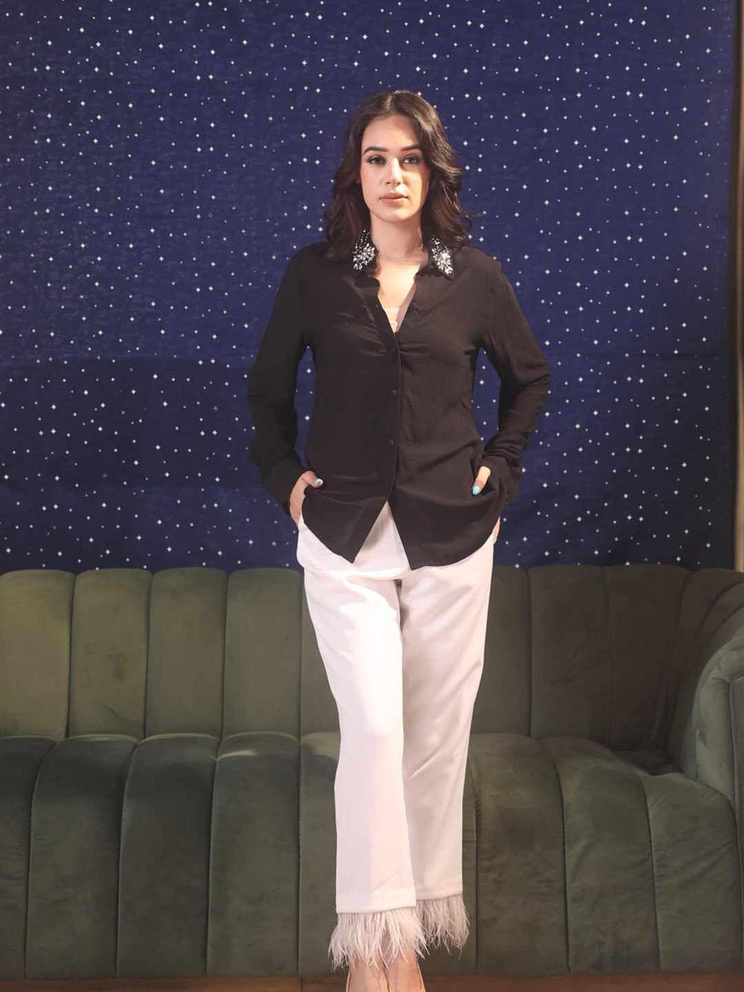 embellish me chic black shirt