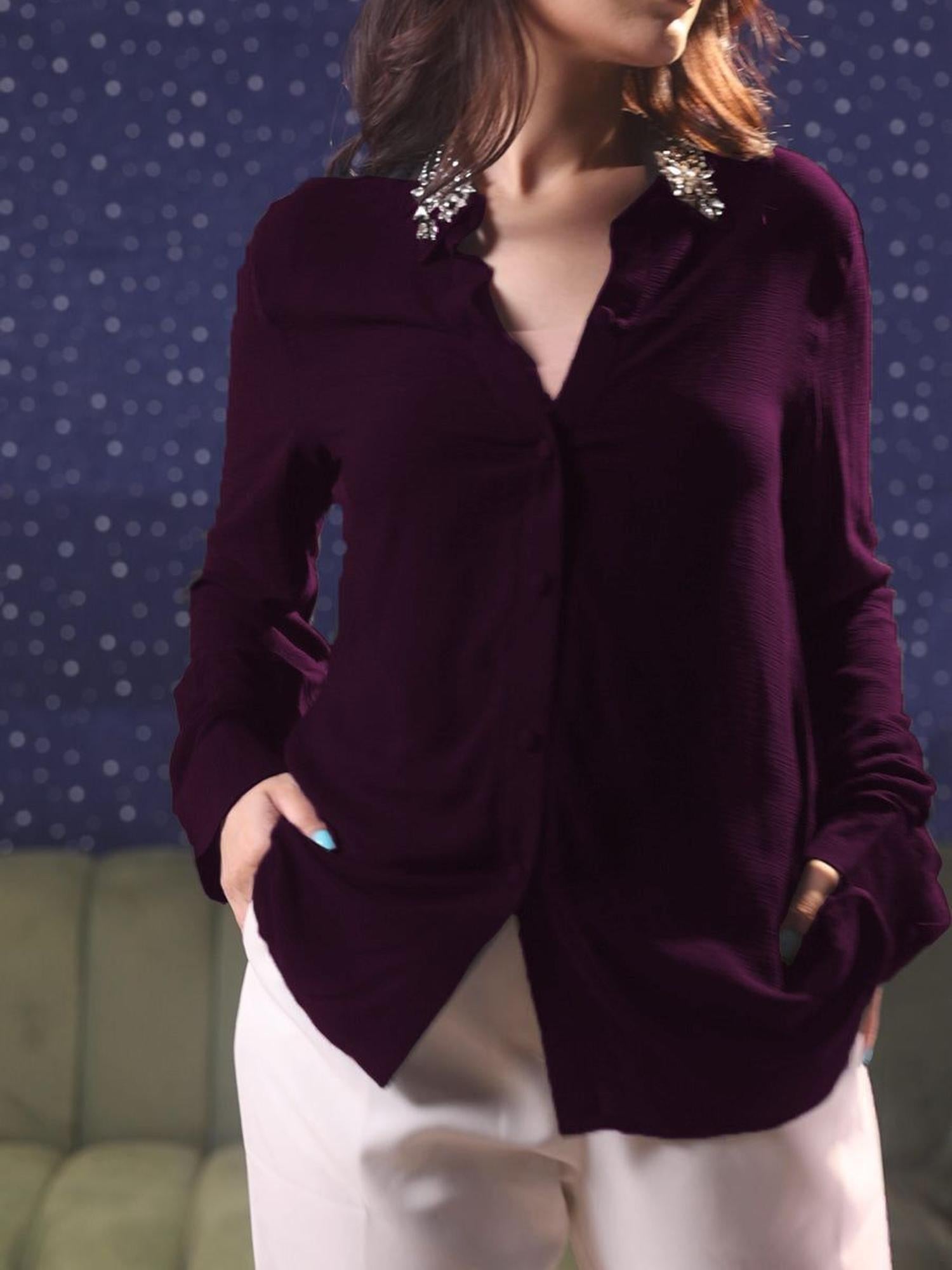 Embellish-Me Chic Wine Shirt