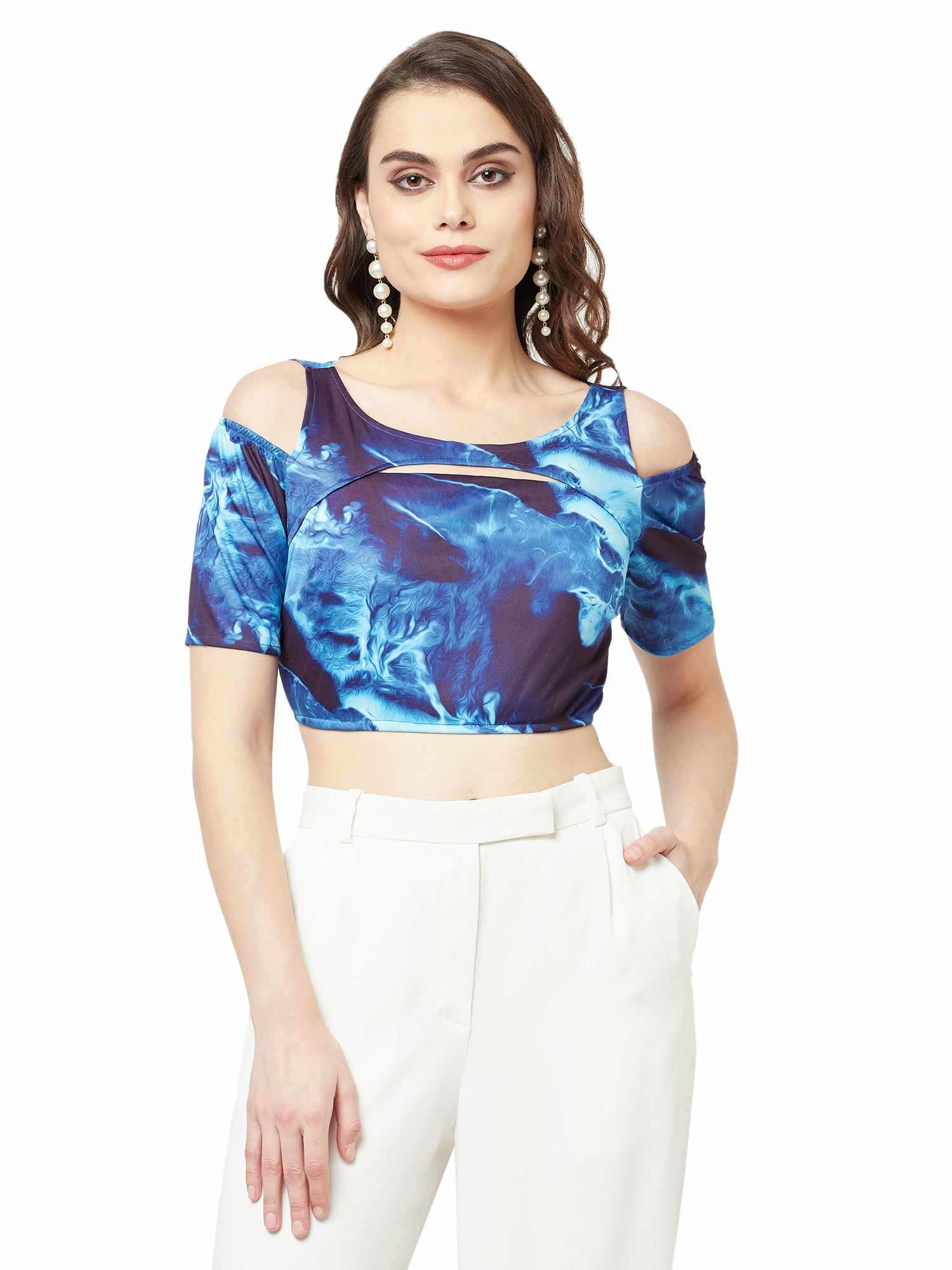back knotted crop top