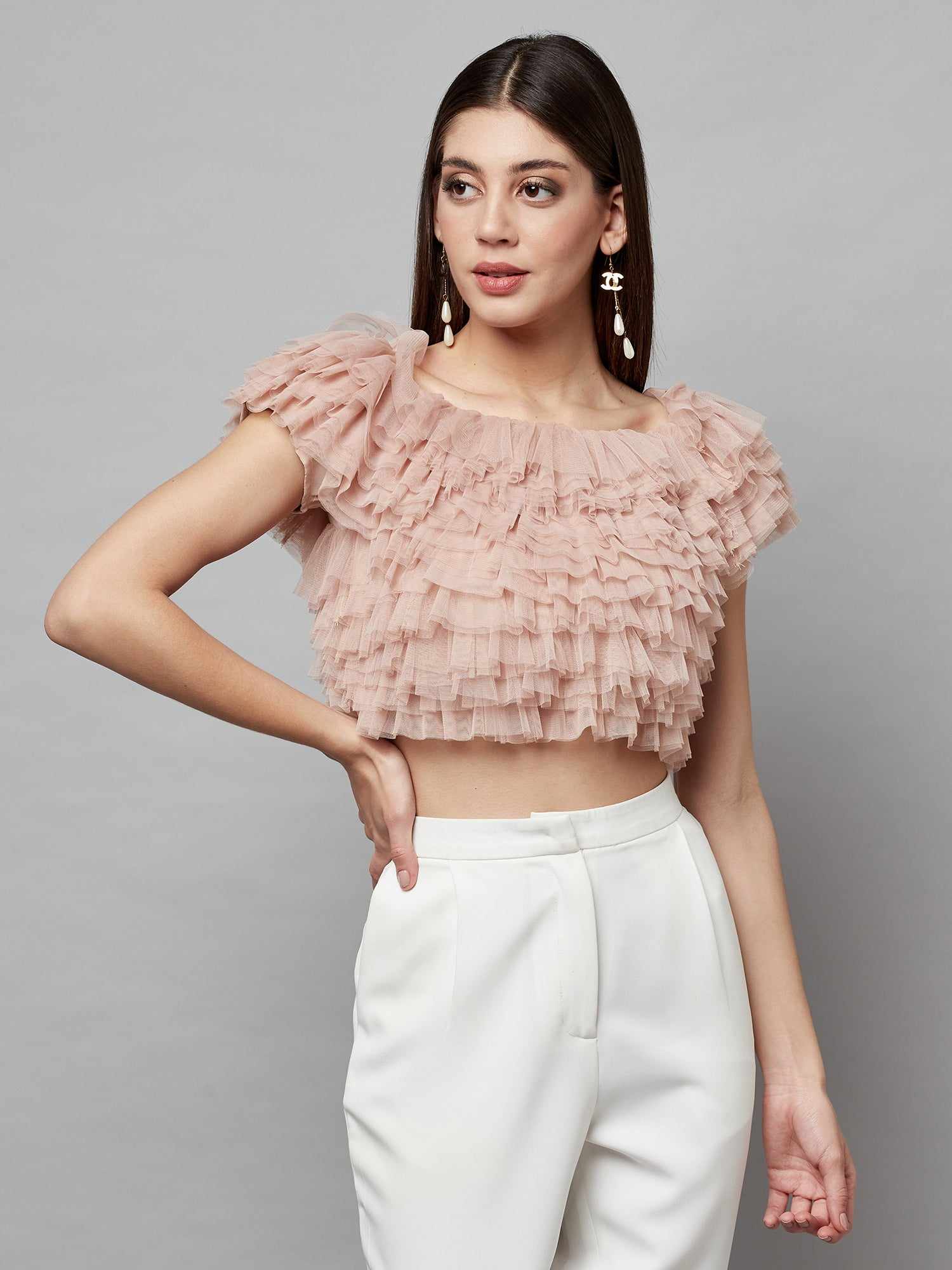 Buy Layered Ruffle Tops Online | Extra 5% Off