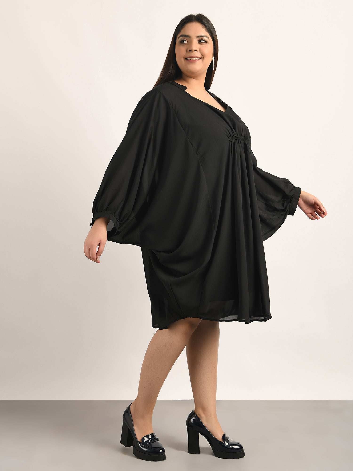 attic curves anti fit lounge dress