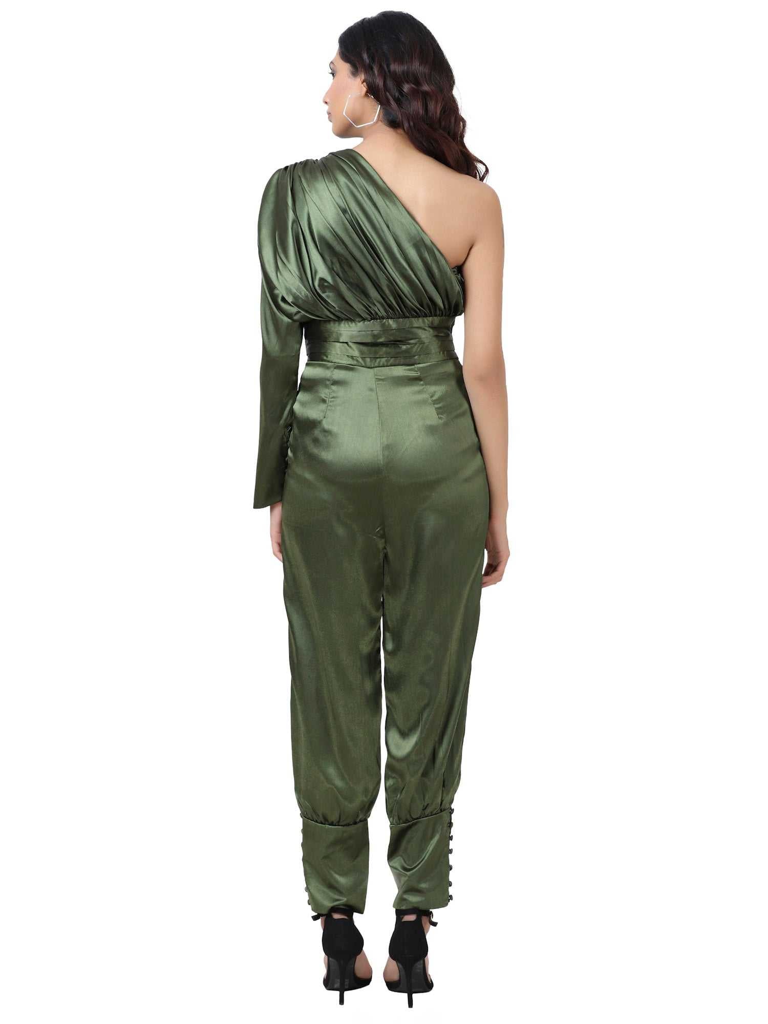 shining star white jumpsuit  