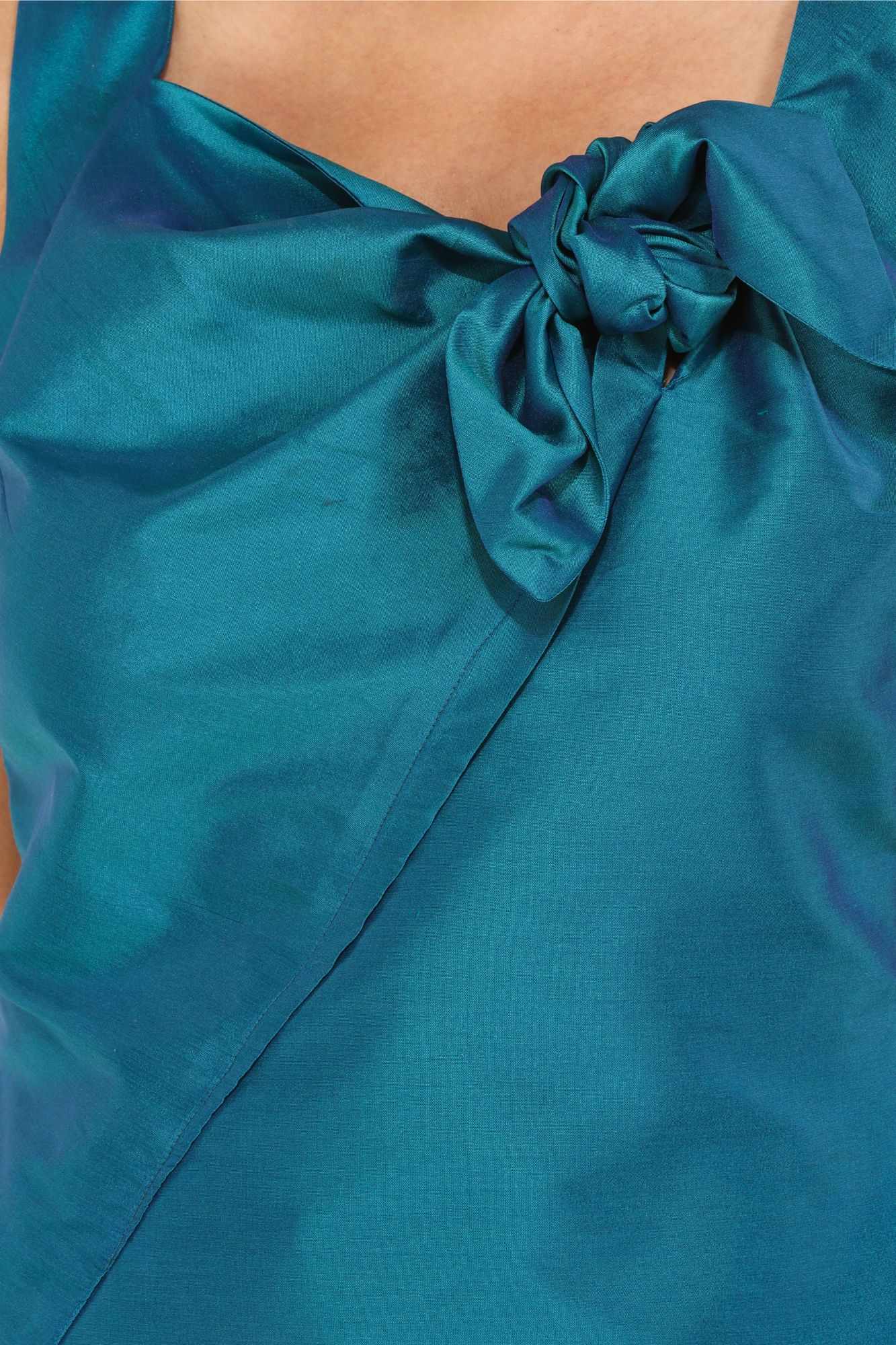 bowie knotted taffeta top