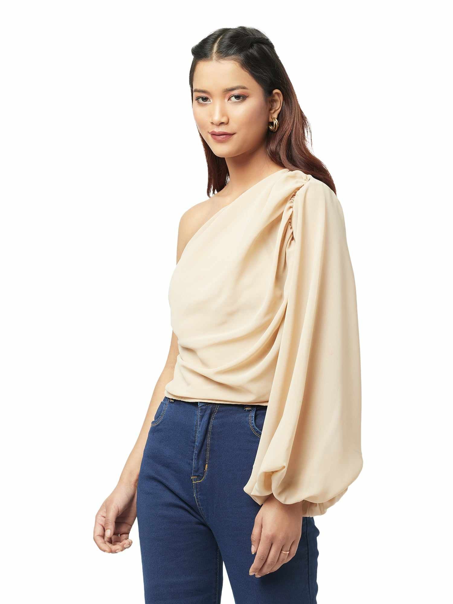 statement opulent sleeve blouse  