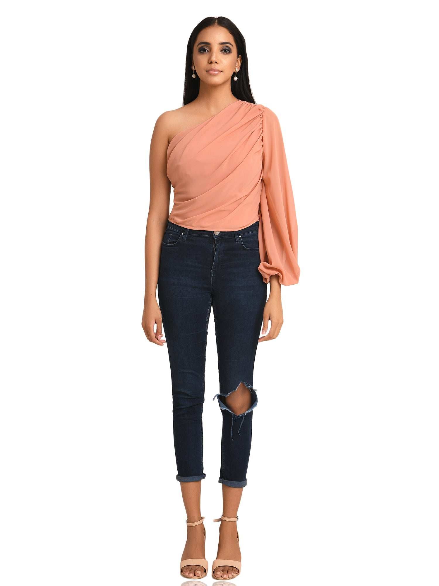 statement opulent sleeve blouse