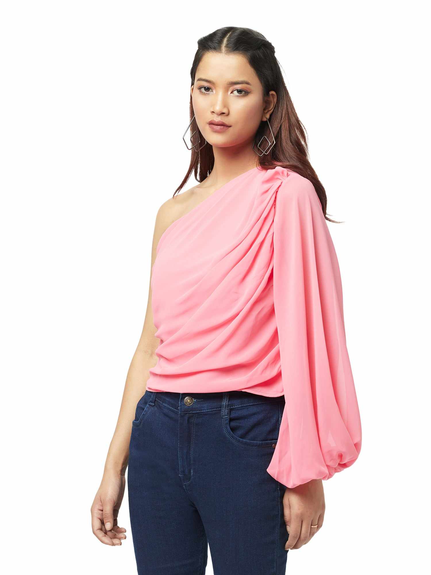 statement opulent sleeve blouse  