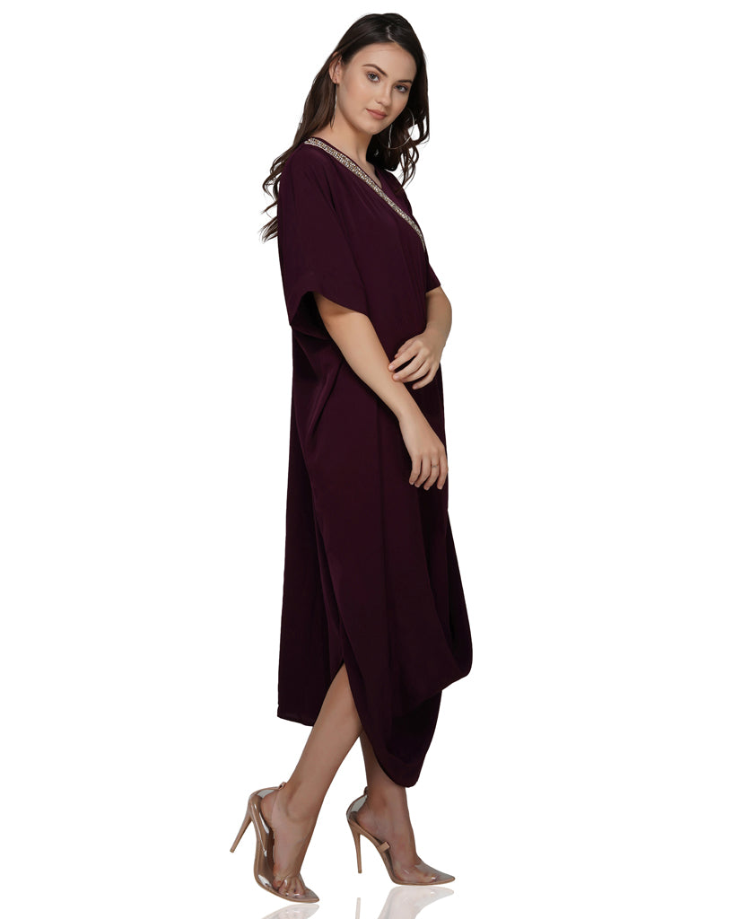 jewel placket dress
