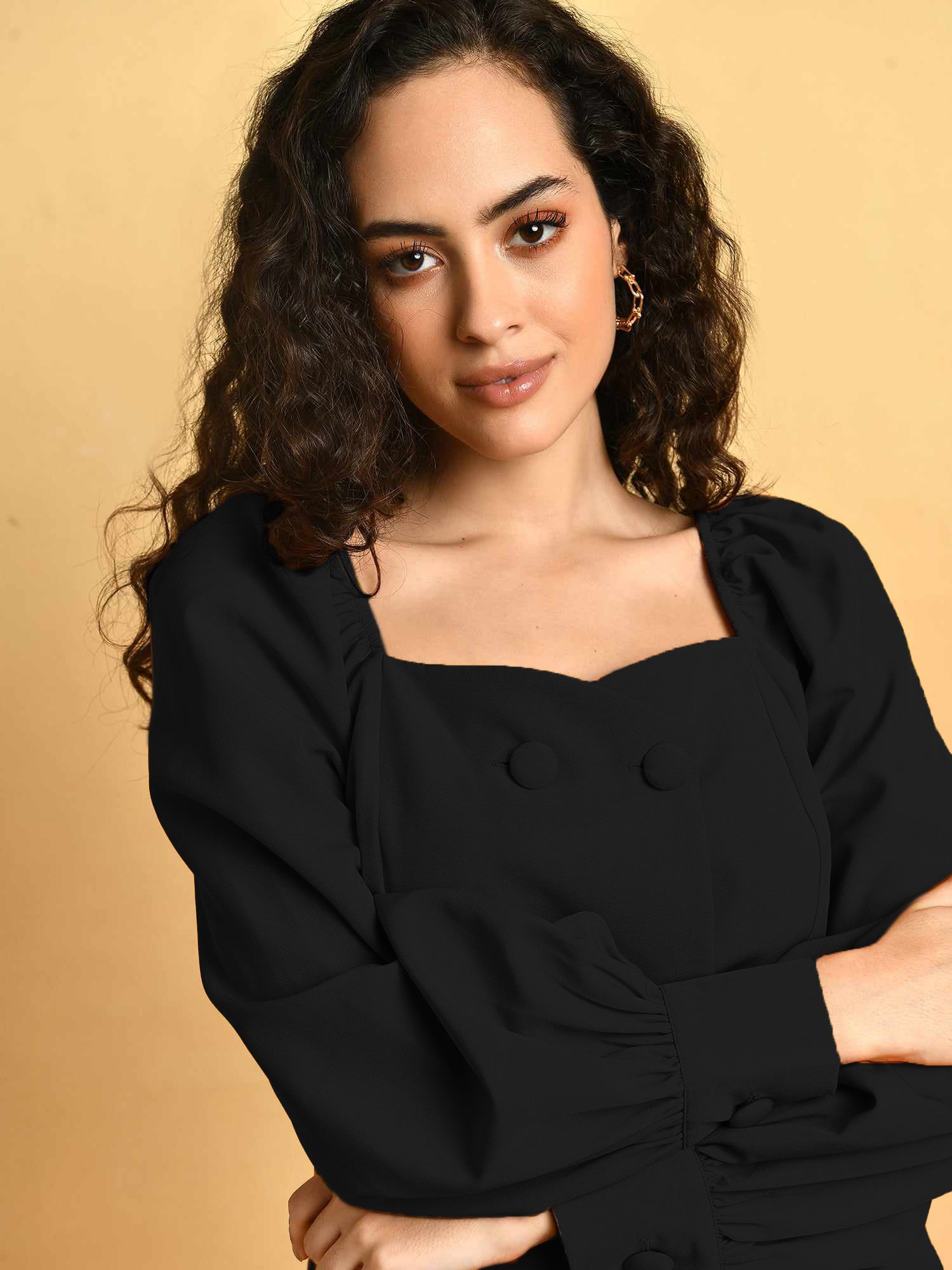 Black Blazer & Skirt Cord Set
