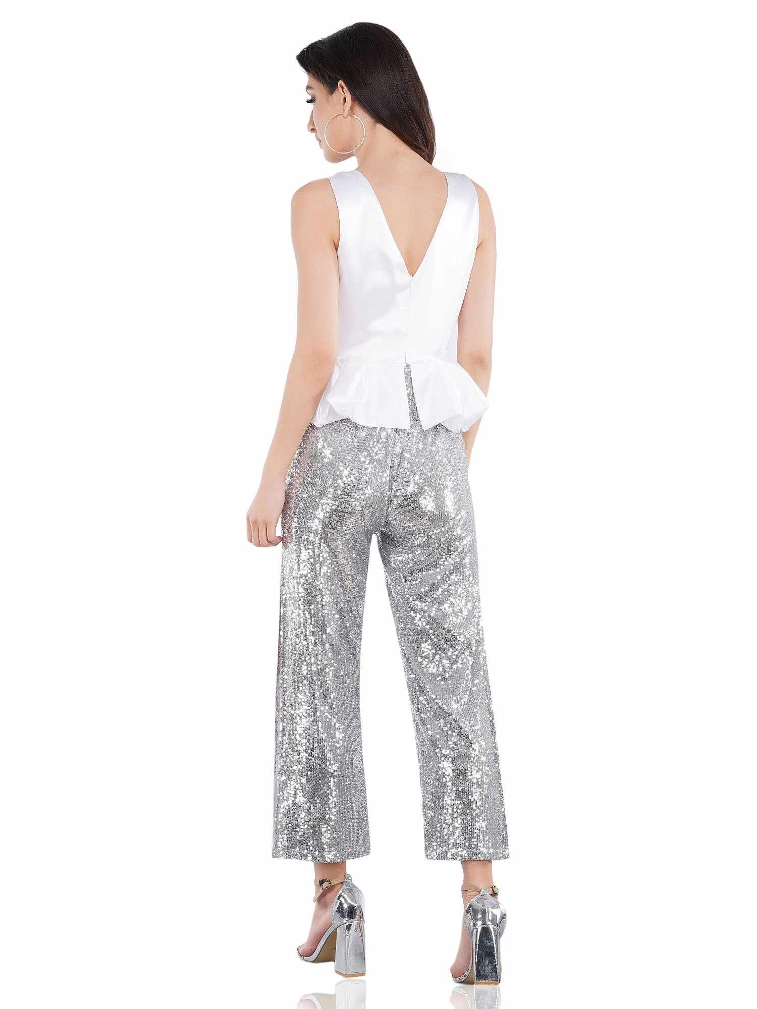 party please peplum jumpsuit