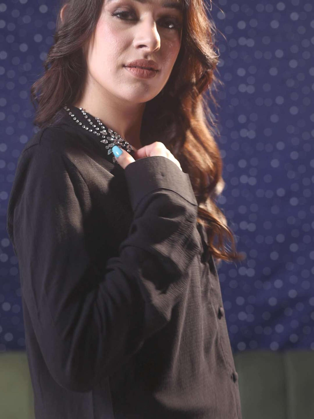 embellish me chic black shirt