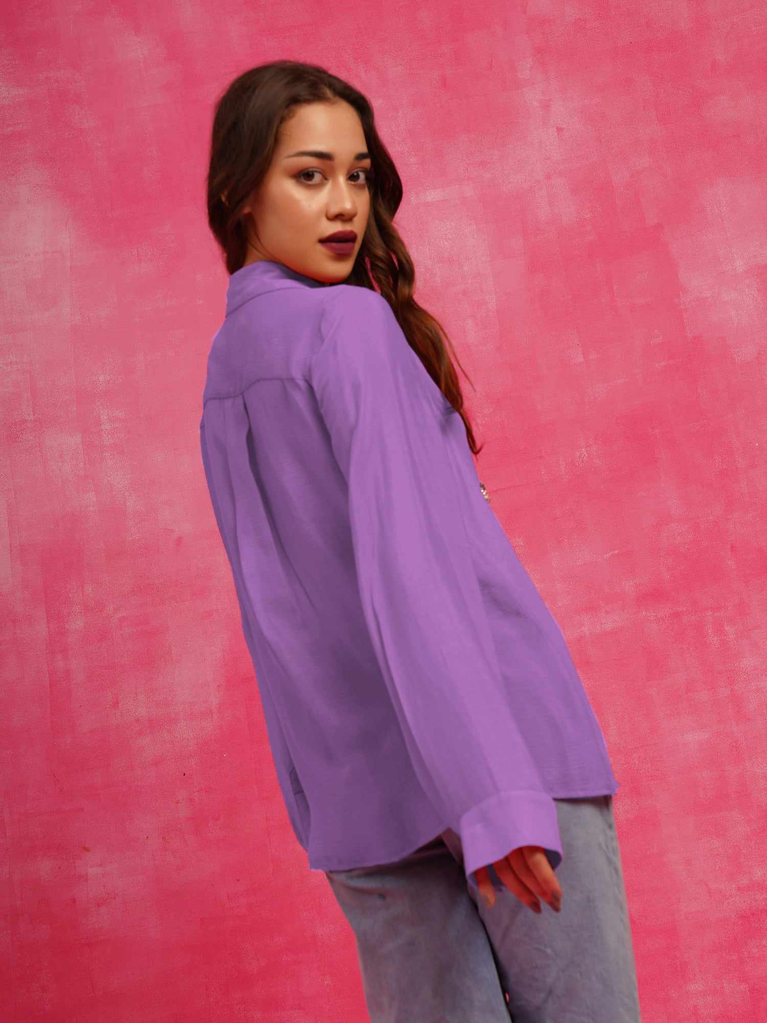 copy of deluxe lavender embellished shirt