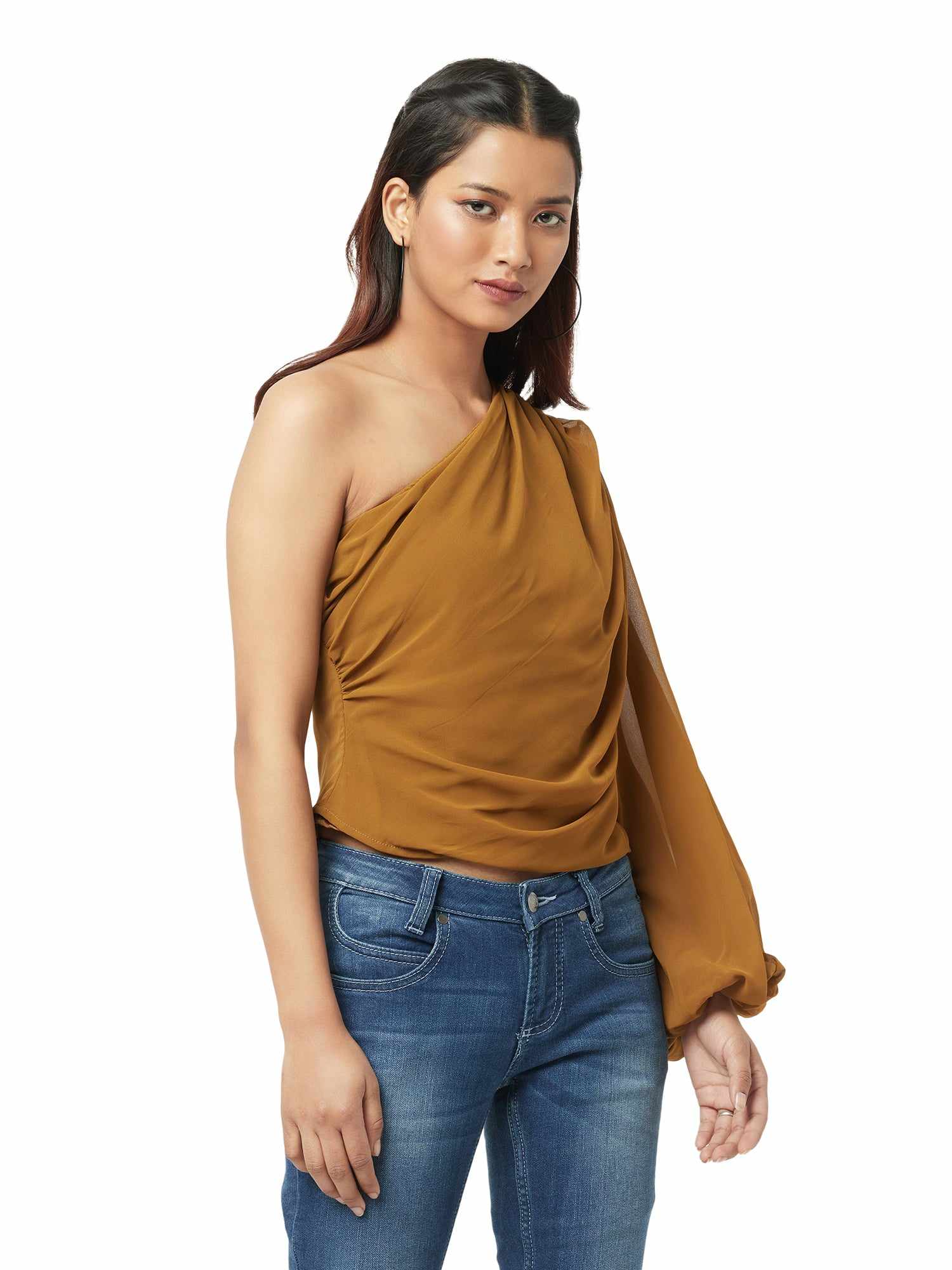statement opulent sleeve blouse  