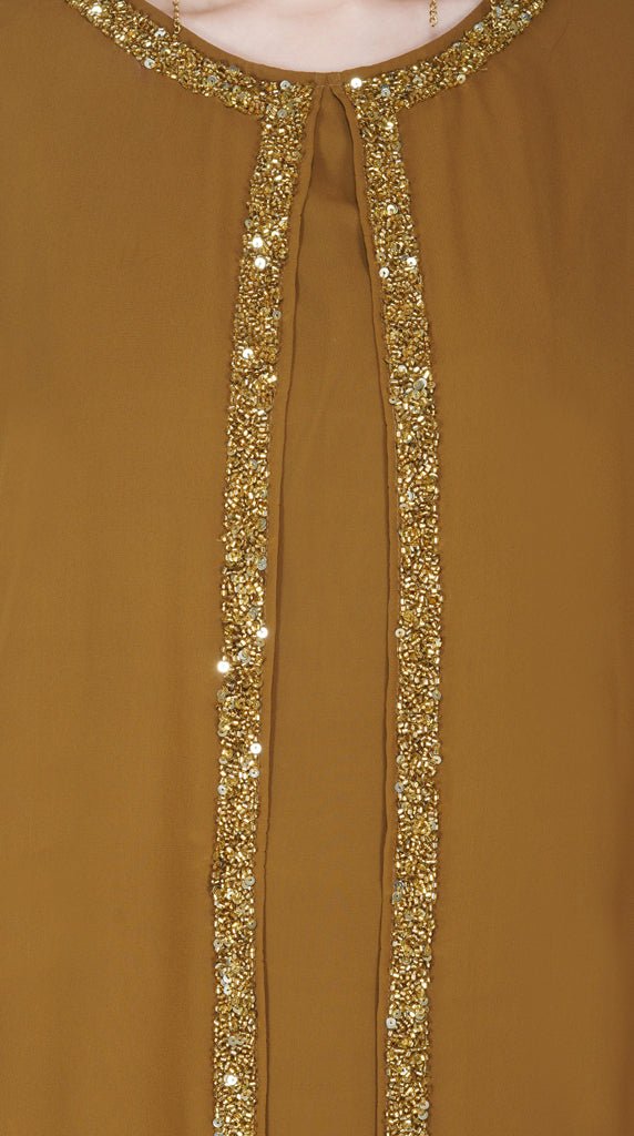 mantle style layered dress