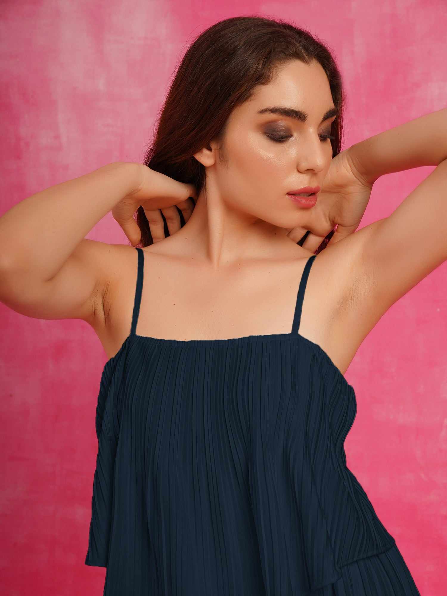 so stylish navy jumpsuit