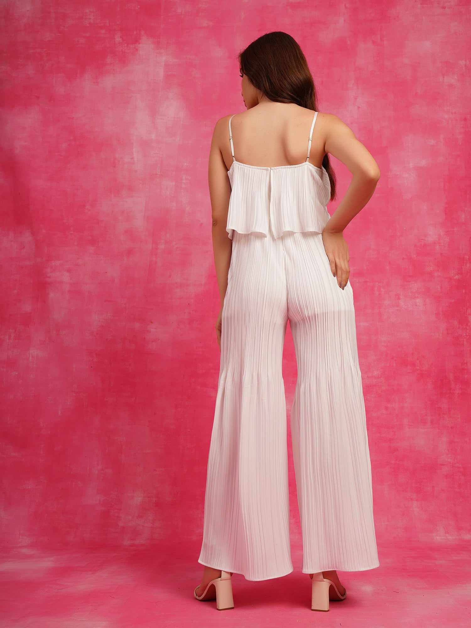 so stylish white jumpsuit