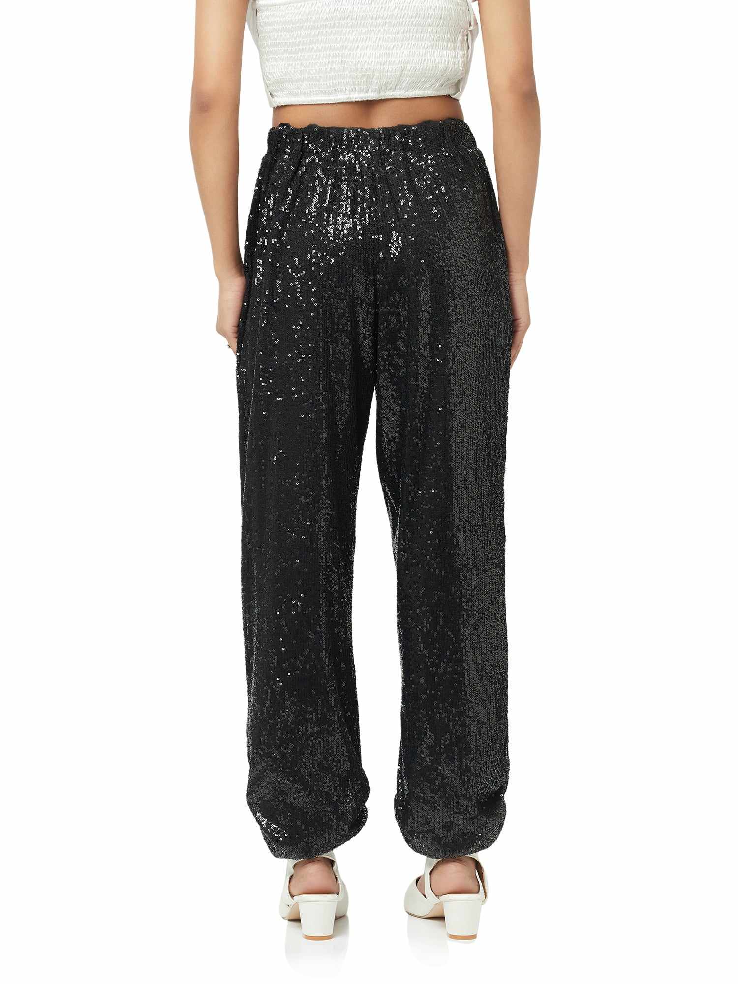 obestian sequined jogger