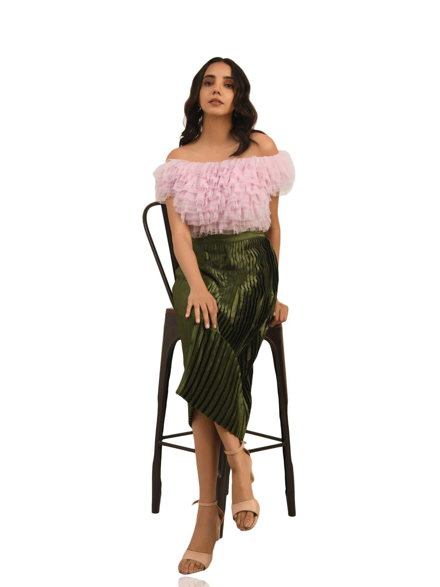 resort vacay multi layer ruffle top