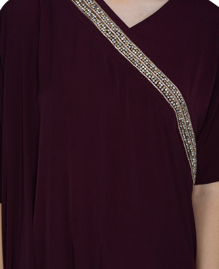 jewel placket dress
