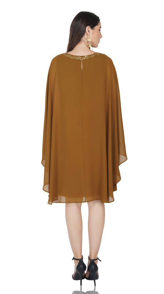 mantle style layered dress