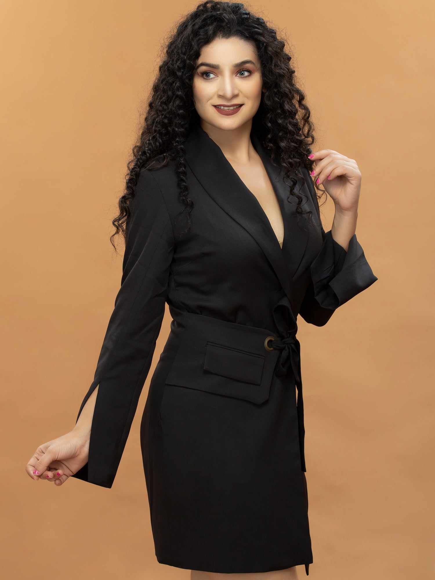 be bossy blazer black dress