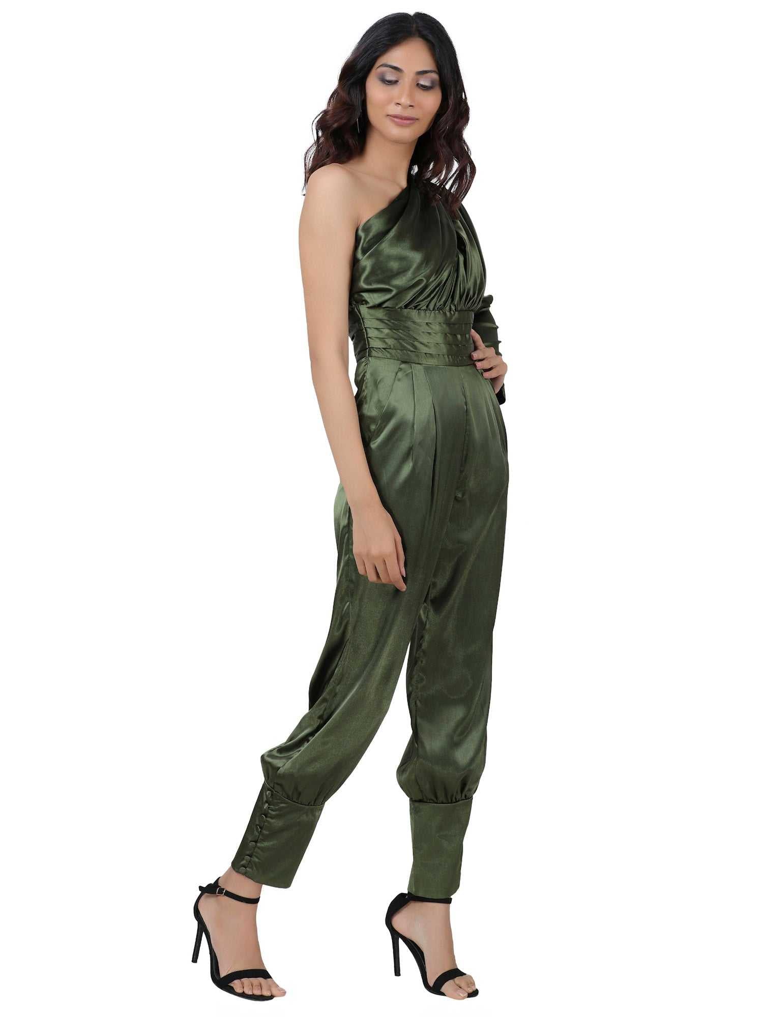 shining star white jumpsuit  