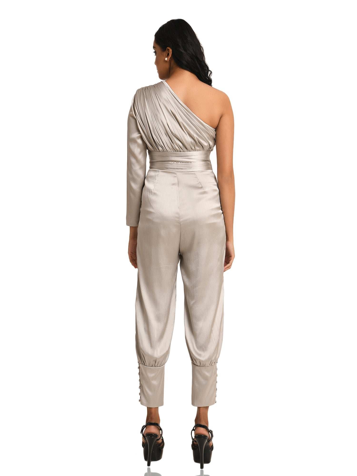 shining star silver jumpsuit