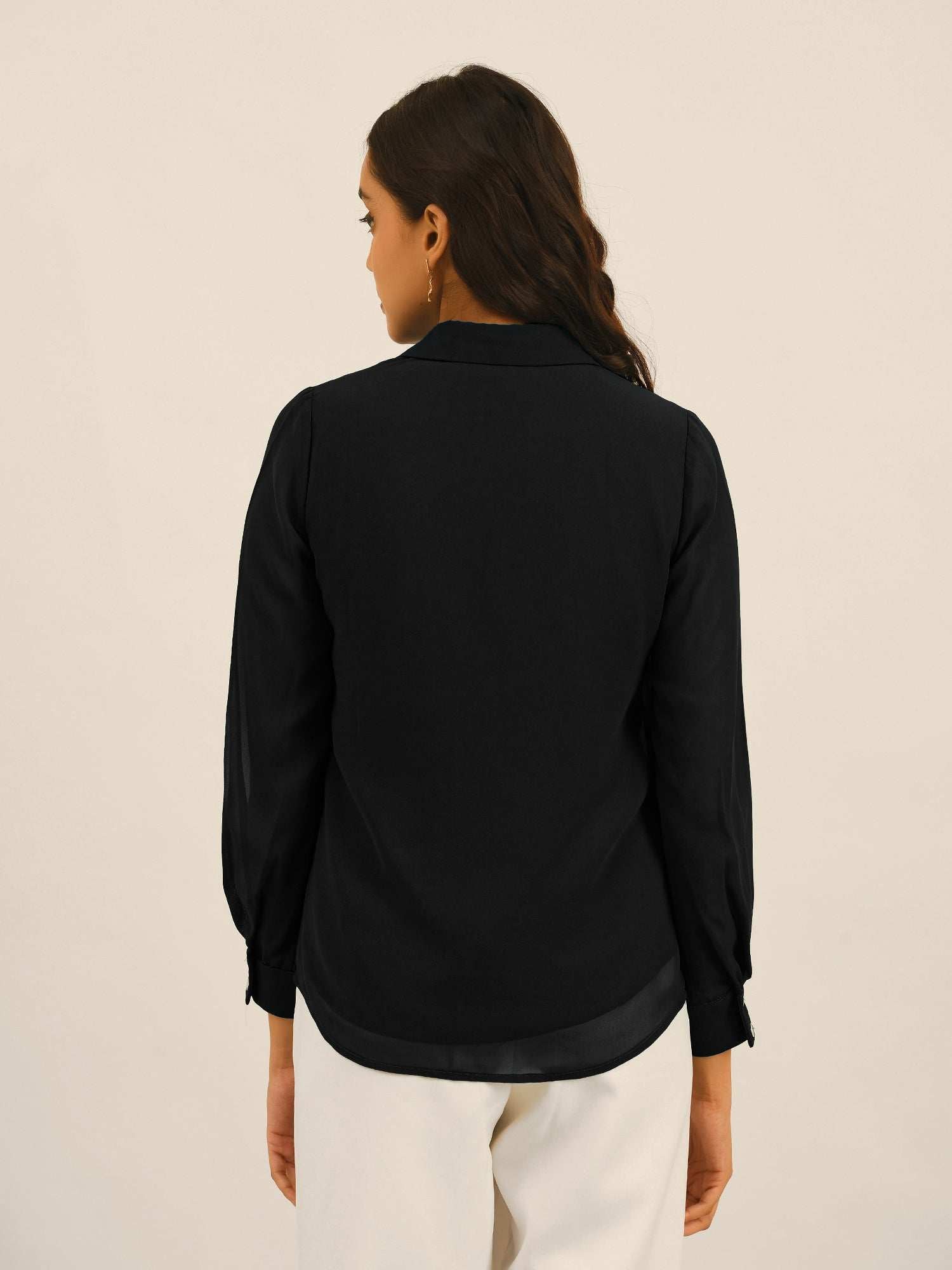 luxury vacay pleated placket shirt  