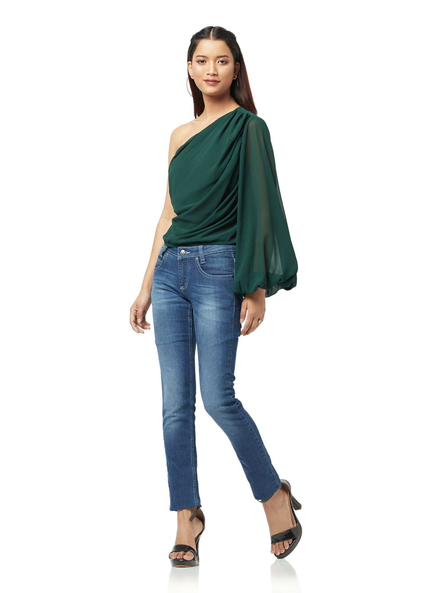 statement opulent sleeve blouse  