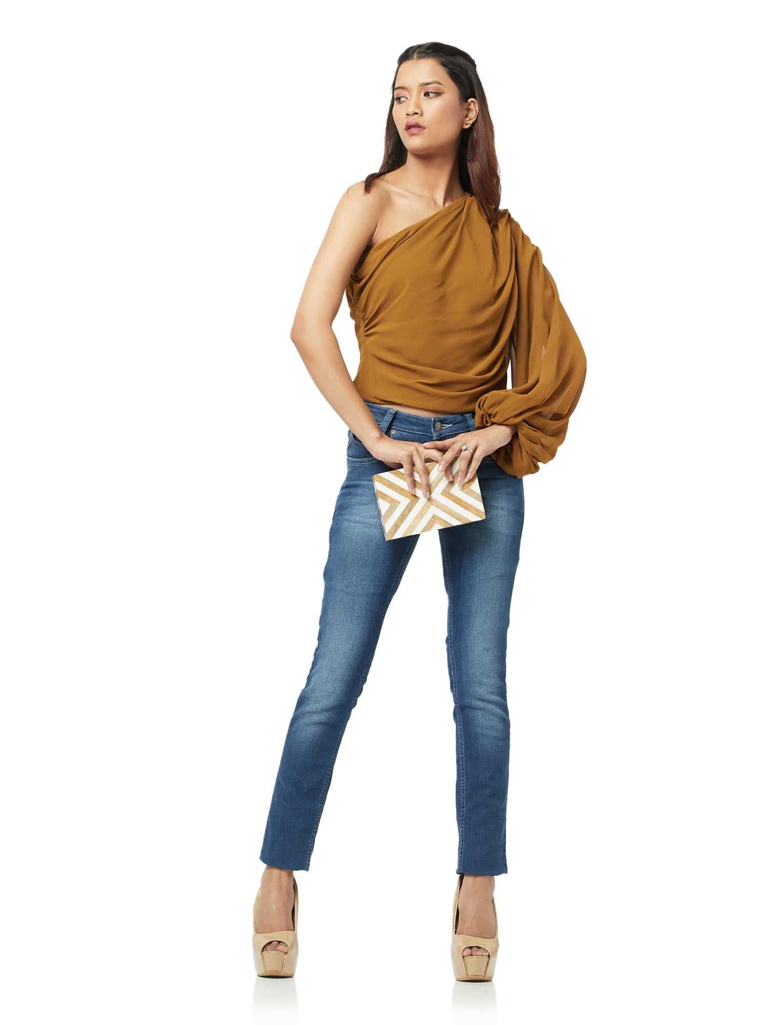 statement opulent sleeve blouse  