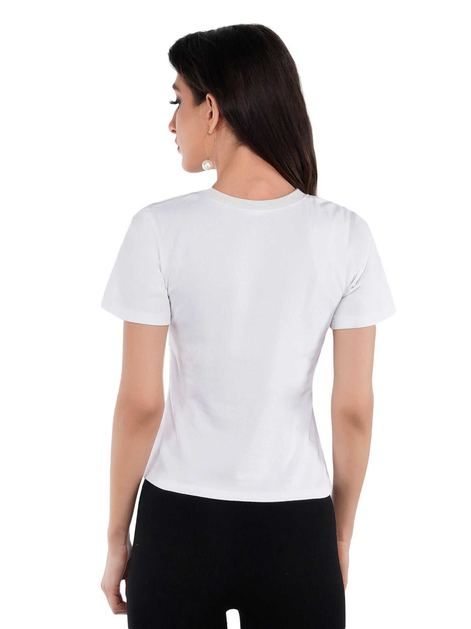 white bow tie tee