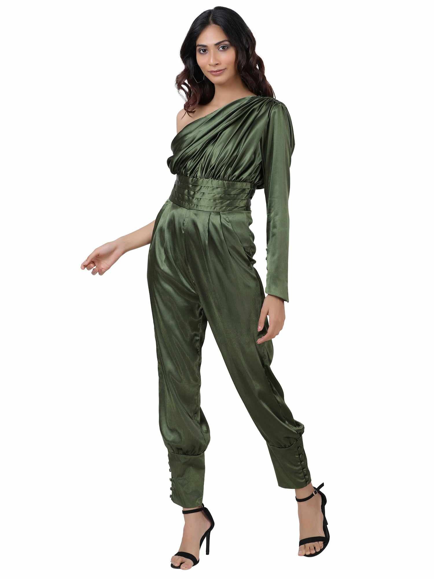 shining star white jumpsuit  