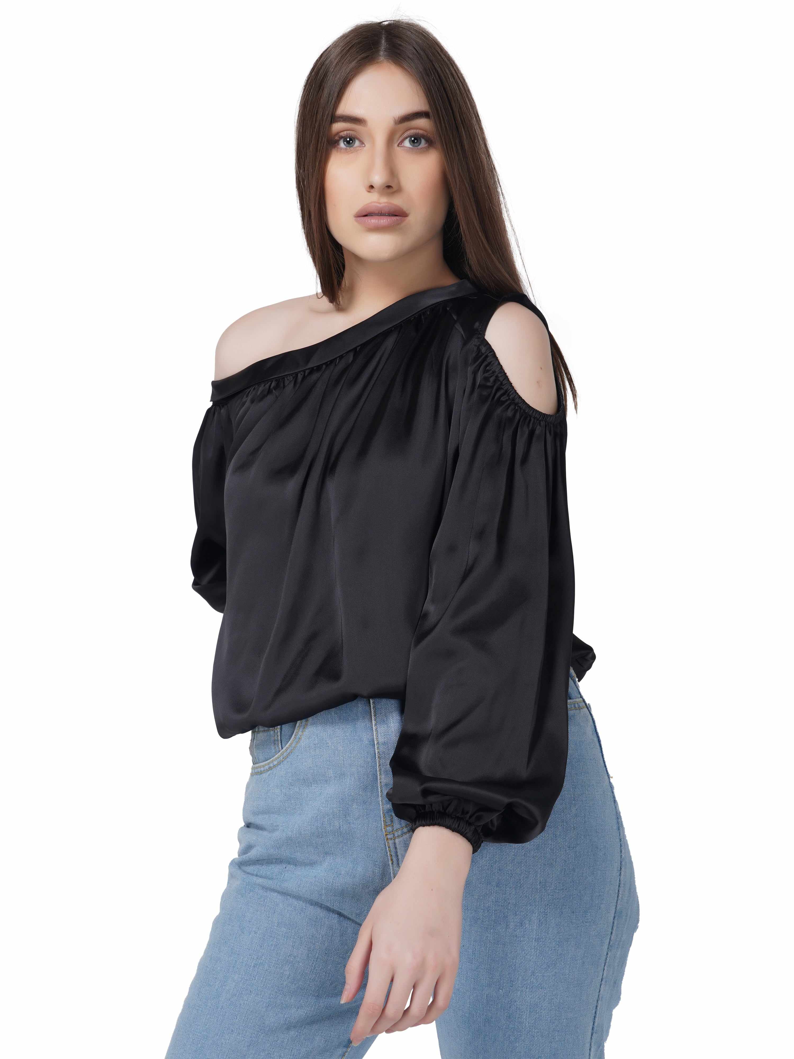 off shoulder cold shoulder top  