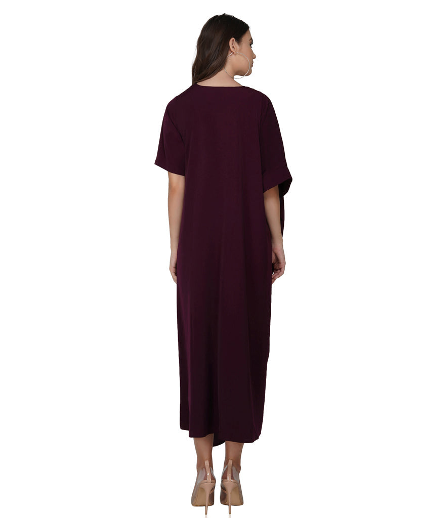 jewel placket dress