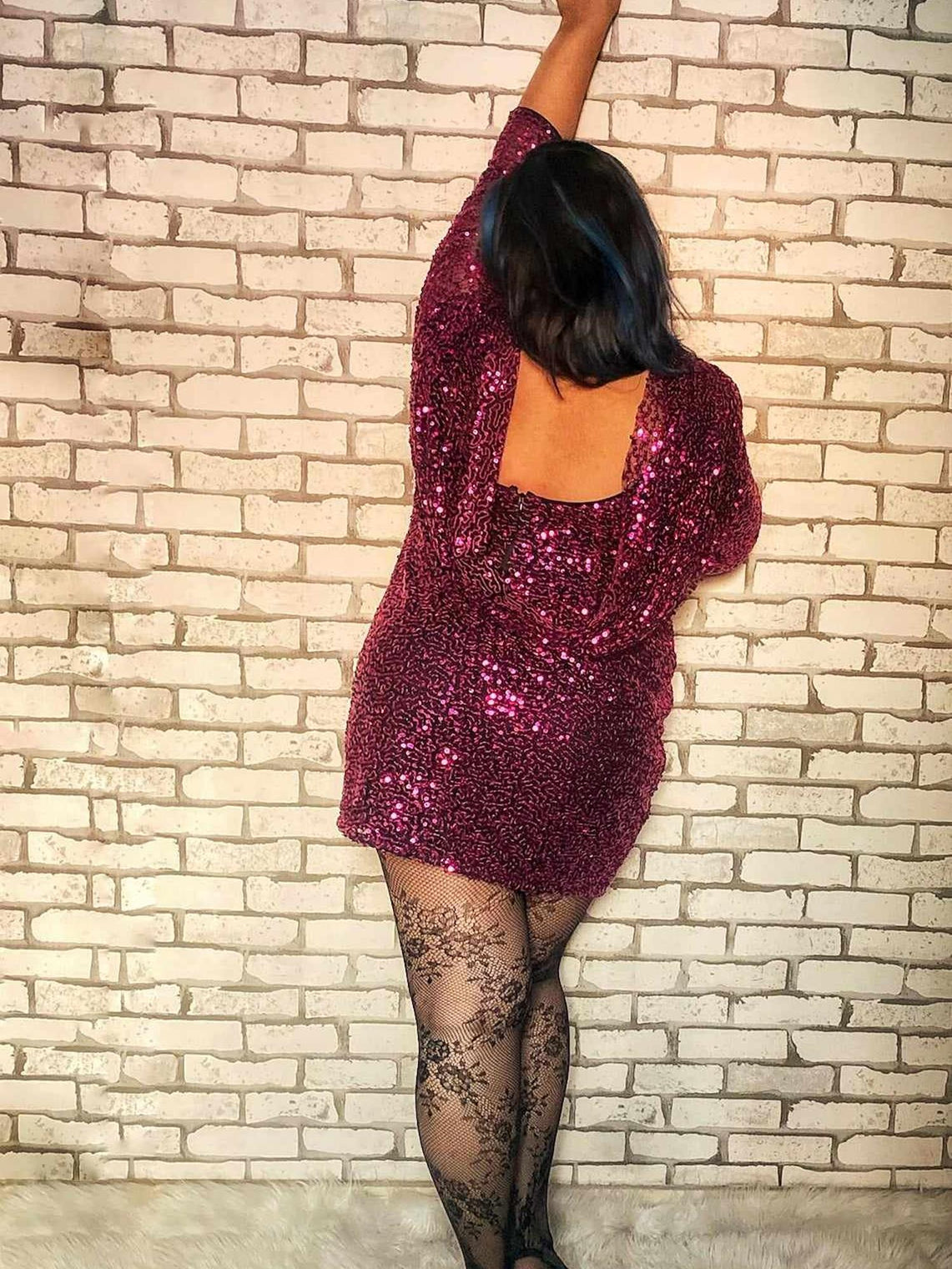 straight fire hot pink dress