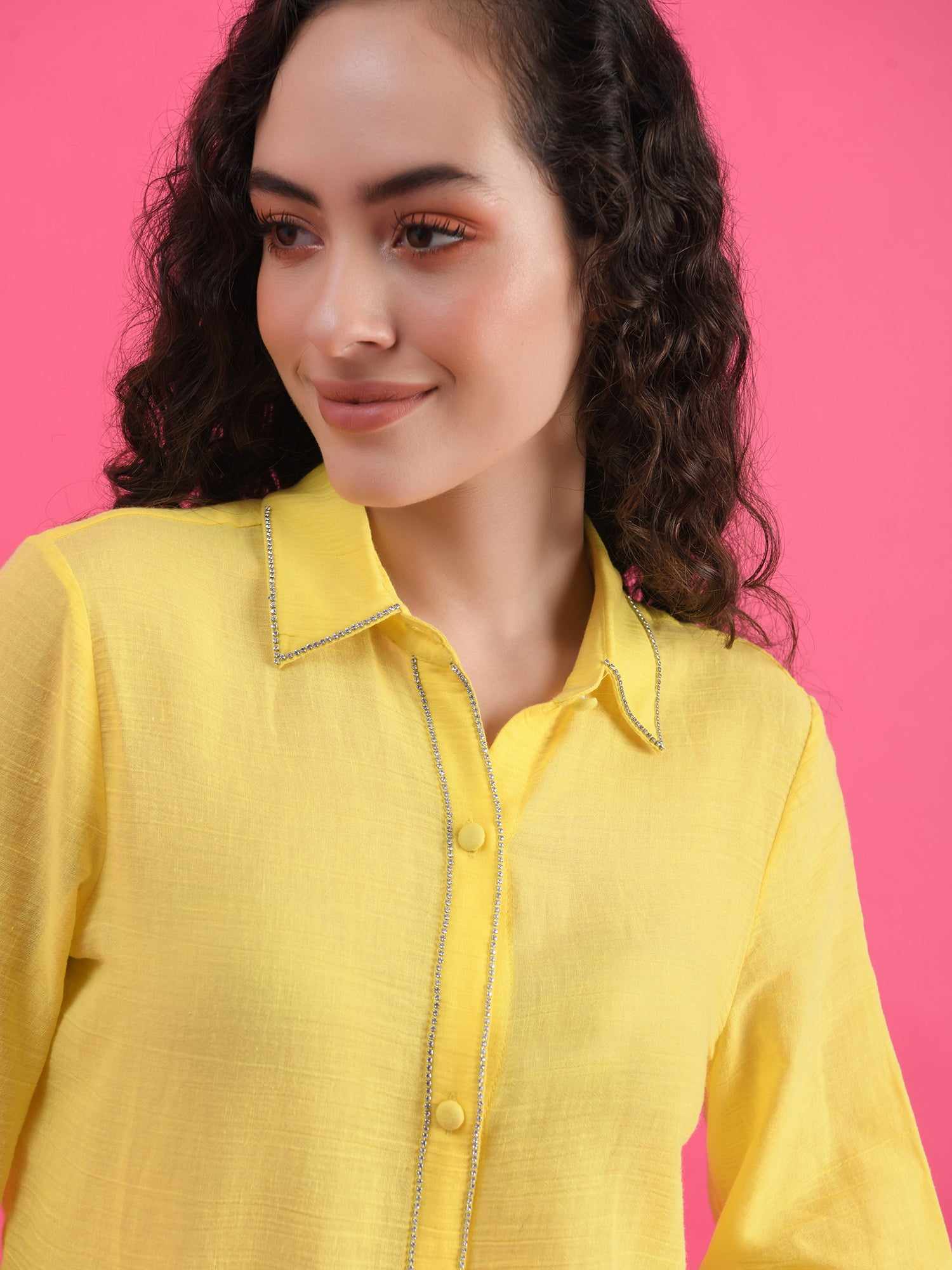 deluxe embellished yellow shirt