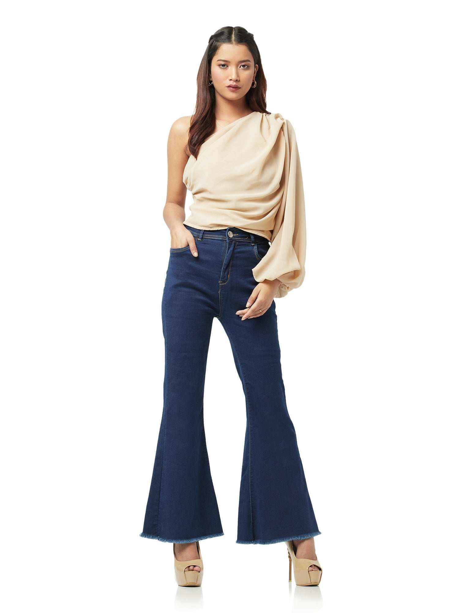 statement opulent sleeve blouse  