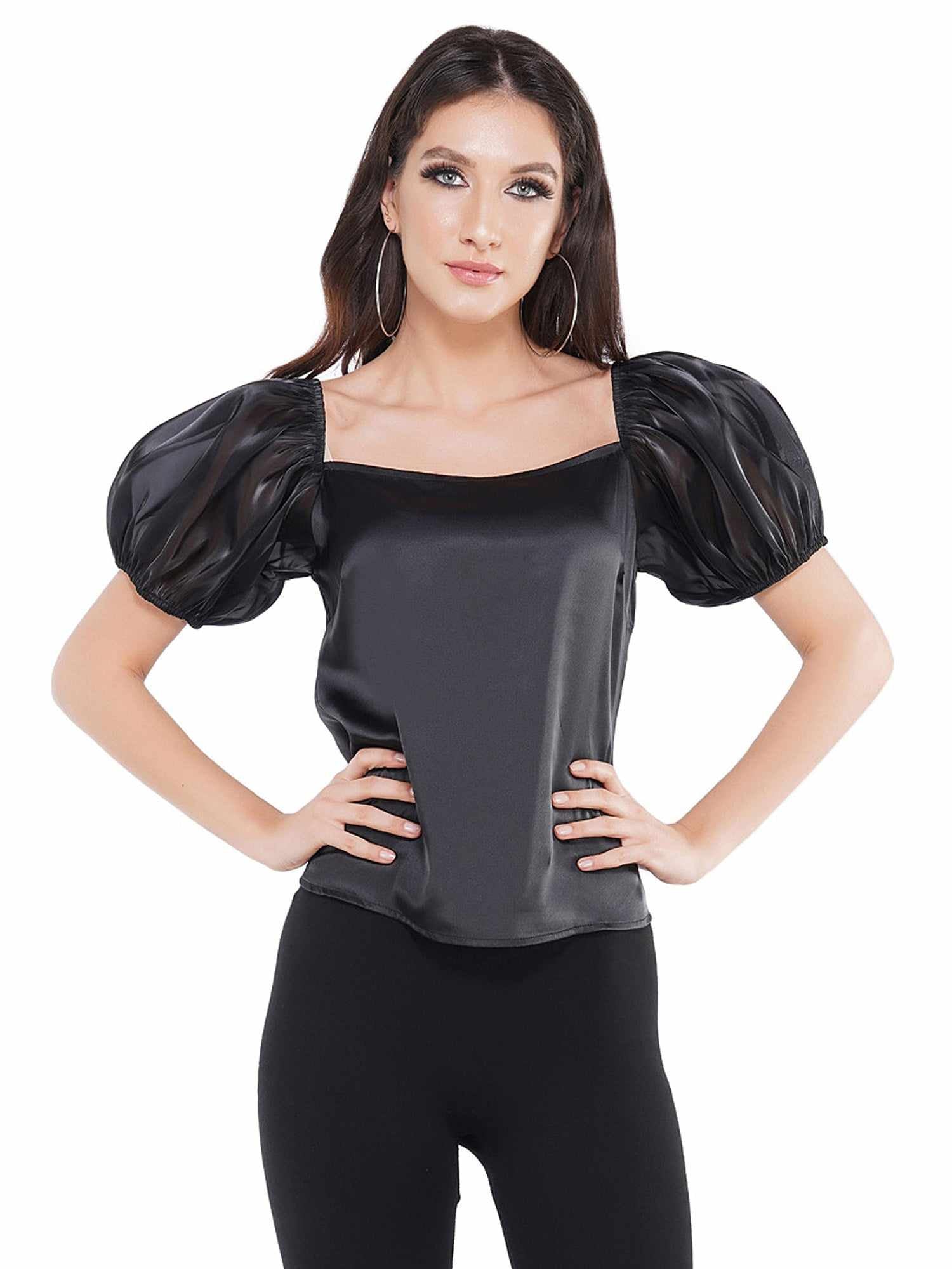 sleeve an impression black top