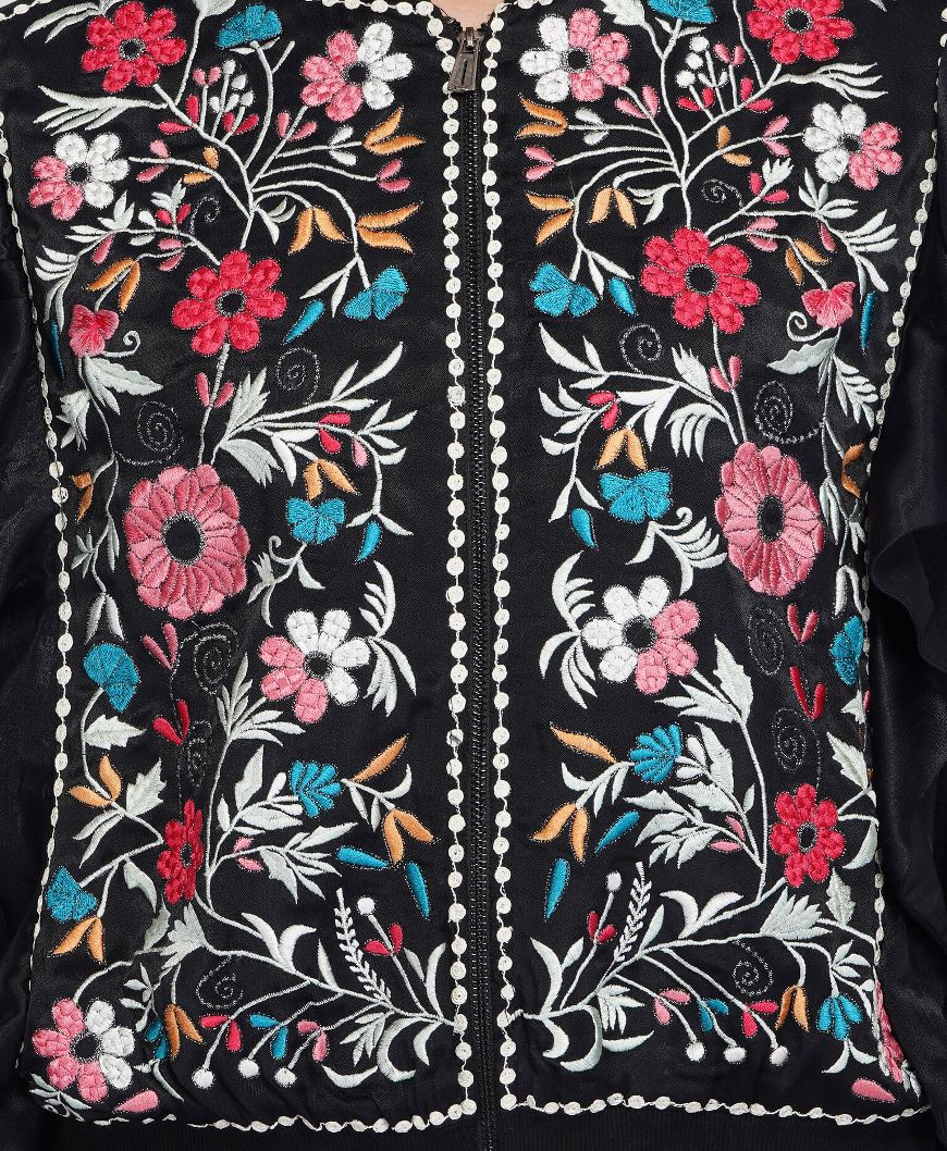 Attic Salt Embriodery Front Viscose Jacket