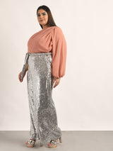 Attic Curves Statement Opulent Sleeve Blouse